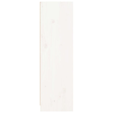 Bokhylla vit 70x33x110 cm massiv furu