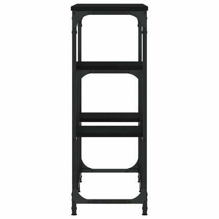 Konsolbord svart 89,5x28x76 cm konstruerat trä