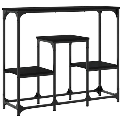Konsolbord svart 89,5x28x76 cm konstruerat trä