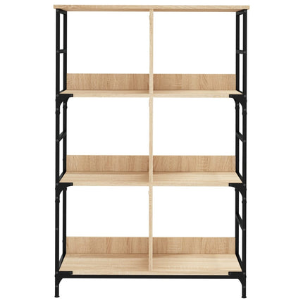 Bokhylla sonoma-ek 78,5x33x117,5 cm konstruerat trä