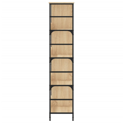 Bokhylla sonoma-ek 78,5x33x153 cm konstruerat trä
