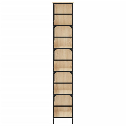 Bokhylla sonoma-ek 78,5x33x188,5 cm konstruerat trä