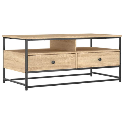 Soffbord sonoma-ek 100x51x45 cm konstruerat trä