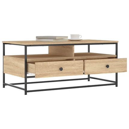 Soffbord sonoma-ek 100x51x45 cm konstruerat trä