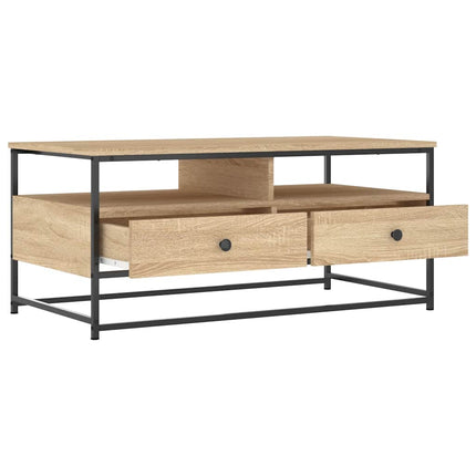 Soffbord sonoma-ek 100x51x45 cm konstruerat trä