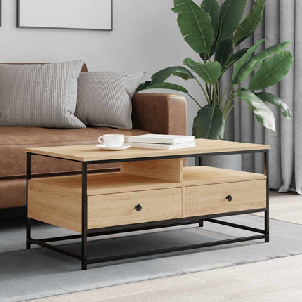 Soffbord sonoma-ek 100x51x45 cm konstruerat trä