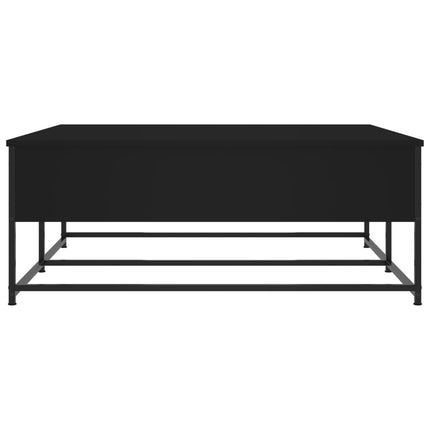 Soffbord svart 100x99x40 cm konstruerat trä