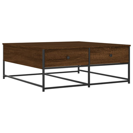 Soffbord brun ek 100x99x40 cm konstruerat trä