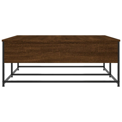 Soffbord brun ek 100x99x40 cm konstruerat trä