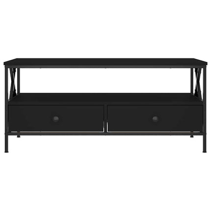 Soffbord svart 100x51x45 cm konstruerat trä