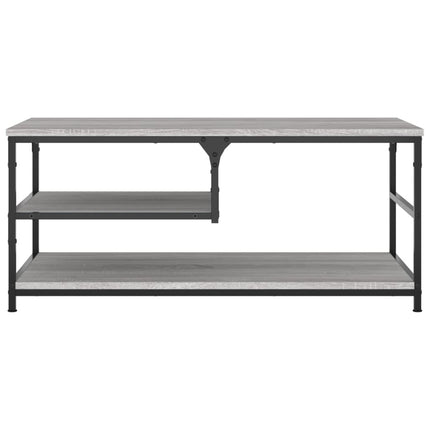 Soffbord grå sonoma 90x49x40 cm konstruerat trä