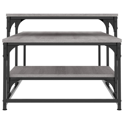 Soffbord grå sonoma 102x60x45 cm konstruerat trä