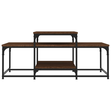 Soffbord brun ek 102x60x45 cm konstruerat trä