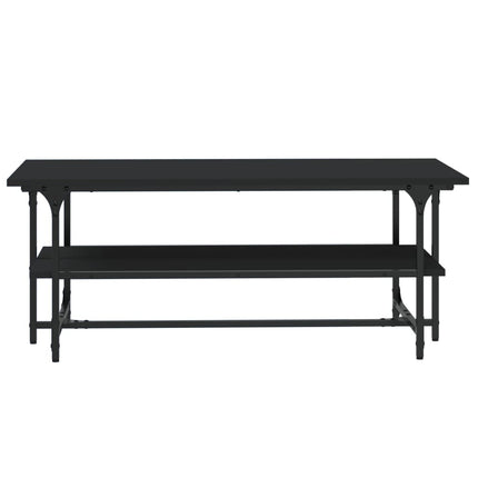 Soffbord svart 100x50x40 cm konstruerat trä