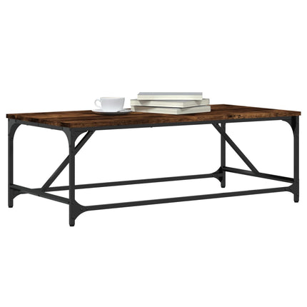 Soffbord rökfärgad ek 100x50x35 cm konstruerat trä