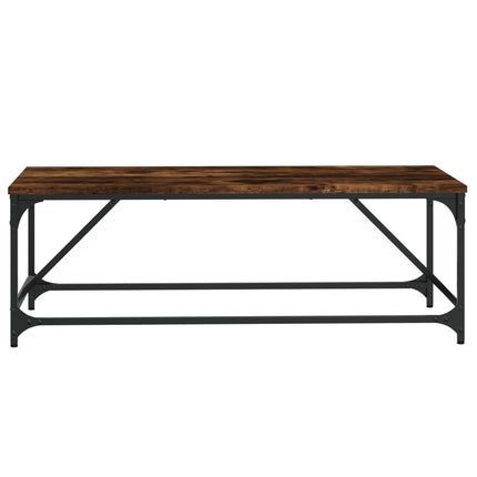 Soffbord rökfärgad ek 100x50x35 cm konstruerat trä