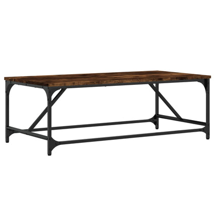 Soffbord rökfärgad ek 100x50x35 cm konstruerat trä
