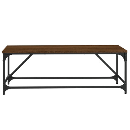 Soffbord brun ek 100x50x35 cm konstruerat trä