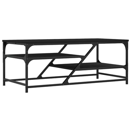 Soffbord svart 100x49x40 cm konstruerat trä