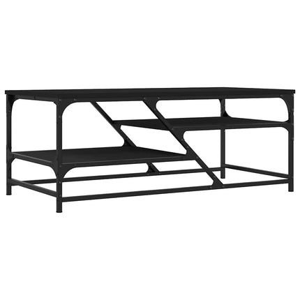 Soffbord svart 100x49x40 cm konstruerat trä