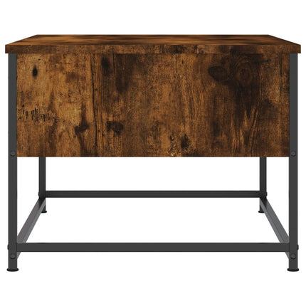 Soffbord rökfärgad ek 100x51x40 cm konstruerat trä