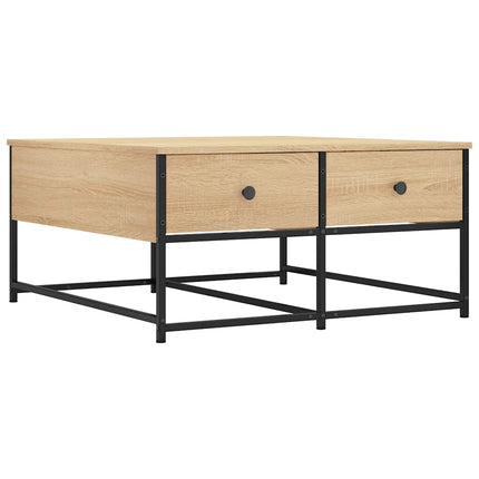 Soffbord sonoma-ek 80x80x40 cm konstruerat trä