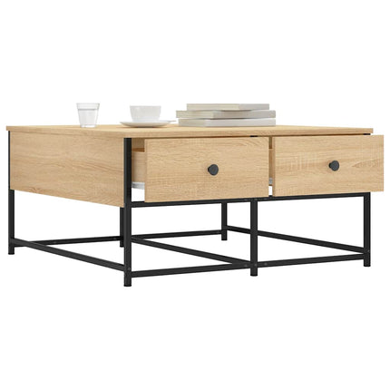 Soffbord sonoma-ek 80x80x40 cm konstruerat trä