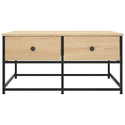 Soffbord sonoma-ek 80x80x40 cm konstruerat trä