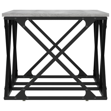 Soffbord grå sonoma 100x49x40 cm konstruerat trä