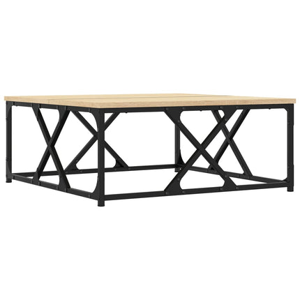 Soffbord sonoma-ek 70x70x30 cm konstruerat trä