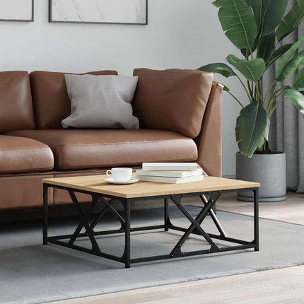 Soffbord sonoma-ek 70x70x30 cm konstruerat trä