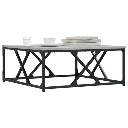 Soffbord grå sonoma 70x70x30 cm konstruerat trä
