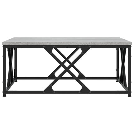 Soffbord grå sonoma 70x70x30 cm konstruerat trä