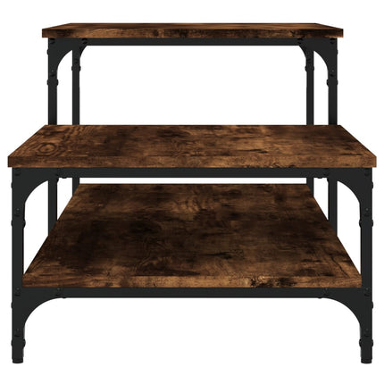 Soffbord rökfärgad ek 100x50,5x45 cm konstruerat trä
