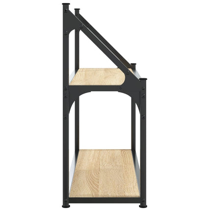 Vägghylla med 2 våningar Sonoma Ek 60x21x51 cm parkettträ