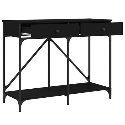 Konsolbord svart 100x39x78,5 cm konstruerat trä