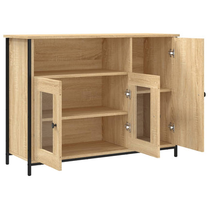 Skänk sonoma-ek 100x35x75 cm konstruerat trä