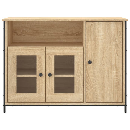 Skänk sonoma-ek 100x35x75 cm konstruerat trä