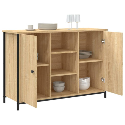 Skänk sonoma-ek 100x35x70 cm konstruerat trä