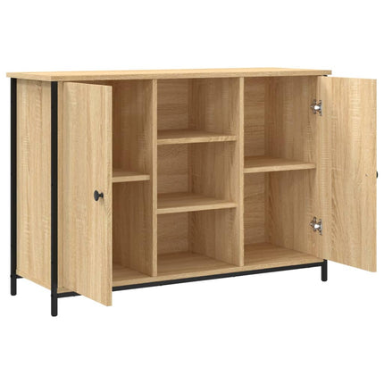 Skänk sonoma-ek 100x35x70 cm konstruerat trä