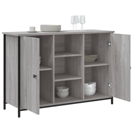 Skänk grå sonoma 100x35x70 cm konstruerat trä