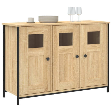 Skänk sonoma-ek 100x35x75 cm konstruerat trä
