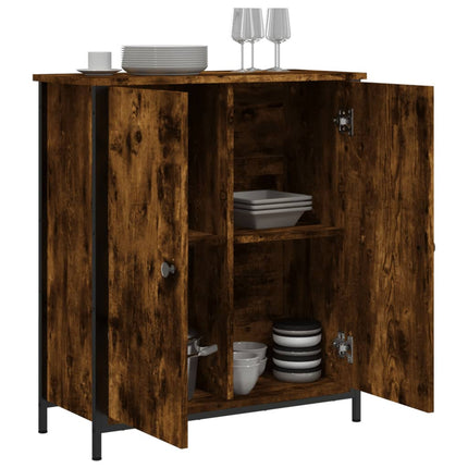 Skänk brun ek 70x30x80 cm konstruerat trä