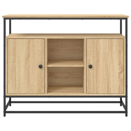 Skänk sonoma-ek 100x35x80 cm konstruerat trä