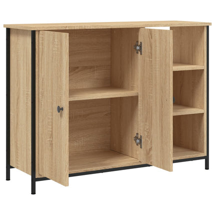 Skänk sonoma-ek 100x33x75 cm konstruerat trä