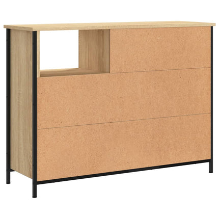 Skänk sonoma-ek 100x33x75 cm konstruerat trä