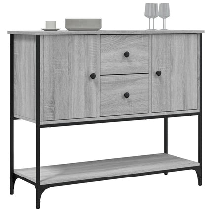 Skänk grå sonoma 100x36x85 cm konstruerat trä