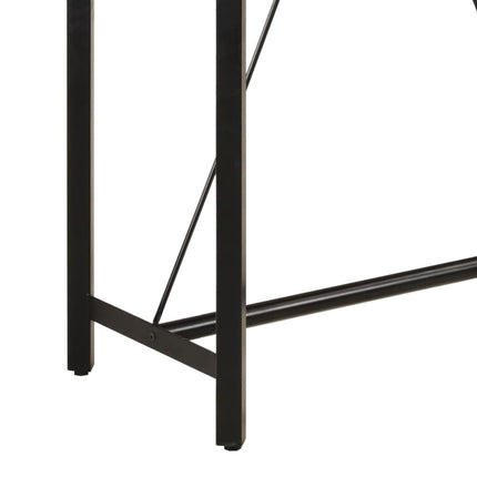 Barbord 110x55x107 cm massivt mangoträ och järn