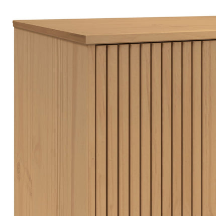 Garderob OLDEN brun 76,5x53x172 cm massiv furu