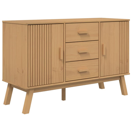 Skänk OLDEN brun 114x43x73,5 cm massiv furu